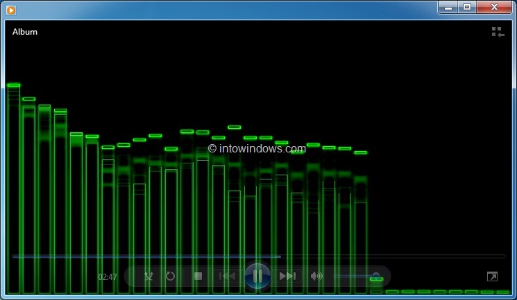 old windows media player visualizations